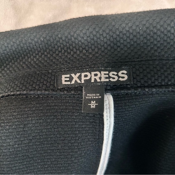 Express Black Asymmetrical Knit Moro Jacket Size M - Picture 4 of 5